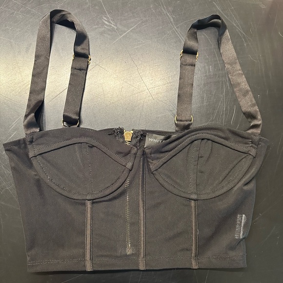 Whitefox black mesh corset top - Picture 1 of 1